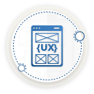Services UX Design Icône - mobile